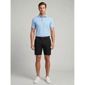 Peter Millar Crown Sport Mens Black Performance Golf Shorts 40 MC0EB82